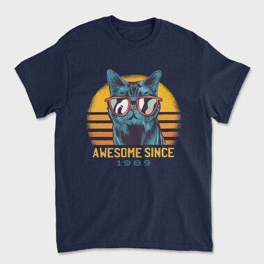 Unisex Men's T-Shirt, Awesome Cat Since