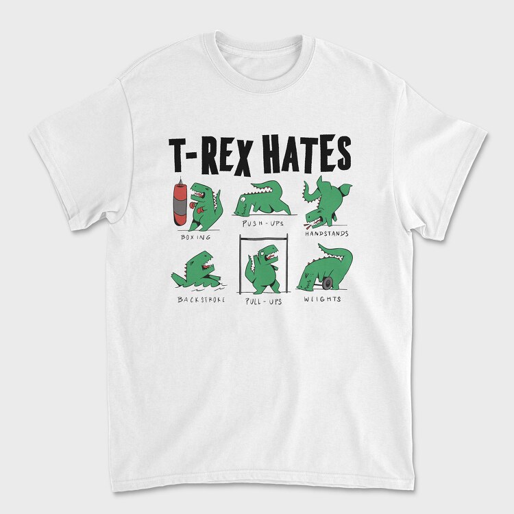 Trex Hates, Унисекс Мъжка Тениска