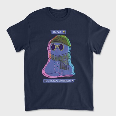Influencer Cat, Unisex Men's T-Shirt