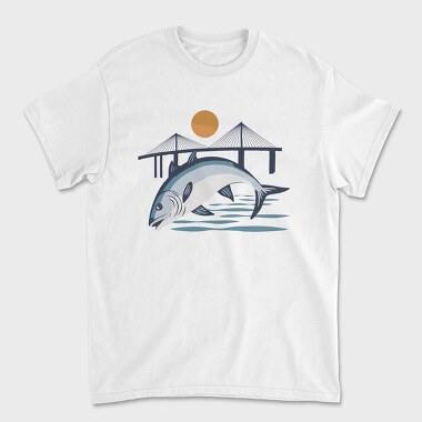 Fish Illustration 3, Unisex Men's T-Shirt