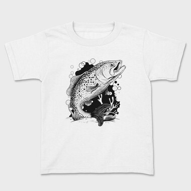 Kids' T-Shirt, Fish Illustration