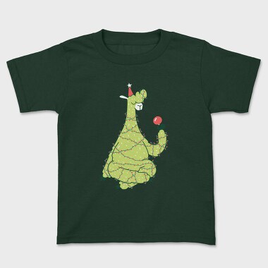 Christmas Tree Llama, Kids' T-Shirt