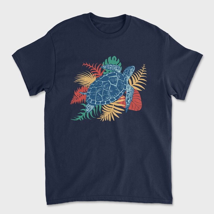 Tropical Turtle, Unisex Men's T-Shirt