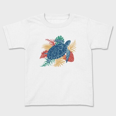 Tropical Turtle, Kids' T-Shirt