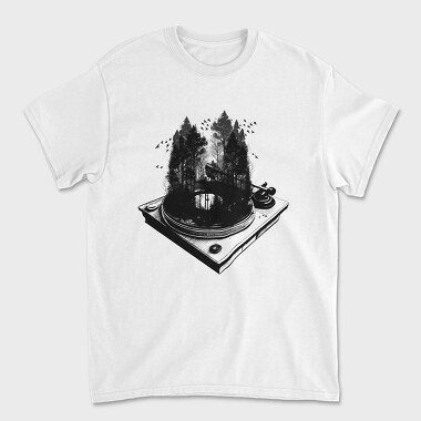 Tur Ntable Forest, Unisex Men's T-Shirt