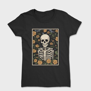 Floral Skeleton, Women's T-Shirt