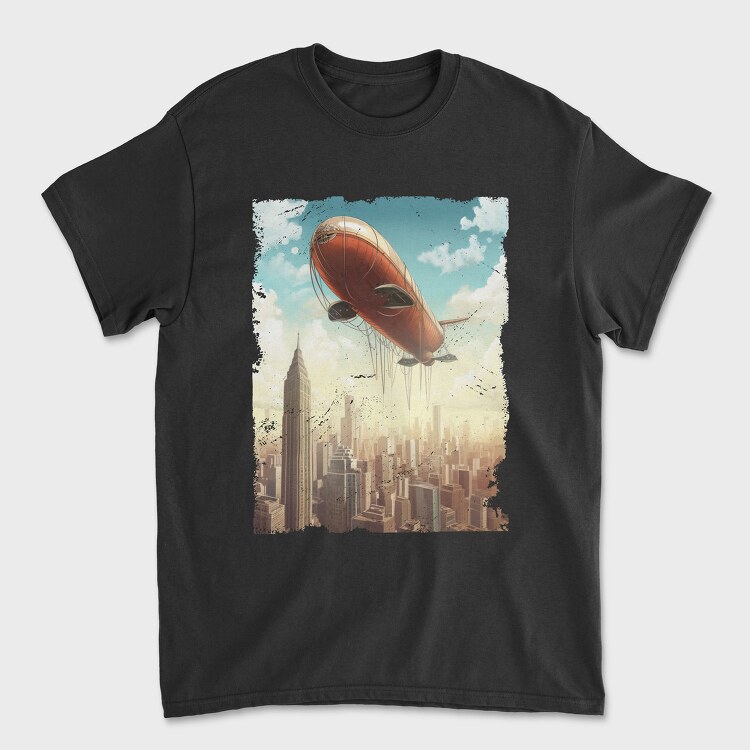 Flying Blimp, Унисекс Мъжка Тениска