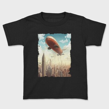 Flying Blimp, Kids' T-Shirt