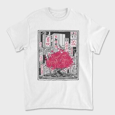 Unisex Men's T-Shirt, Japan Tree City
