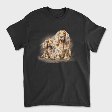 Cocker Dog, Unisex Men's T-Shirt