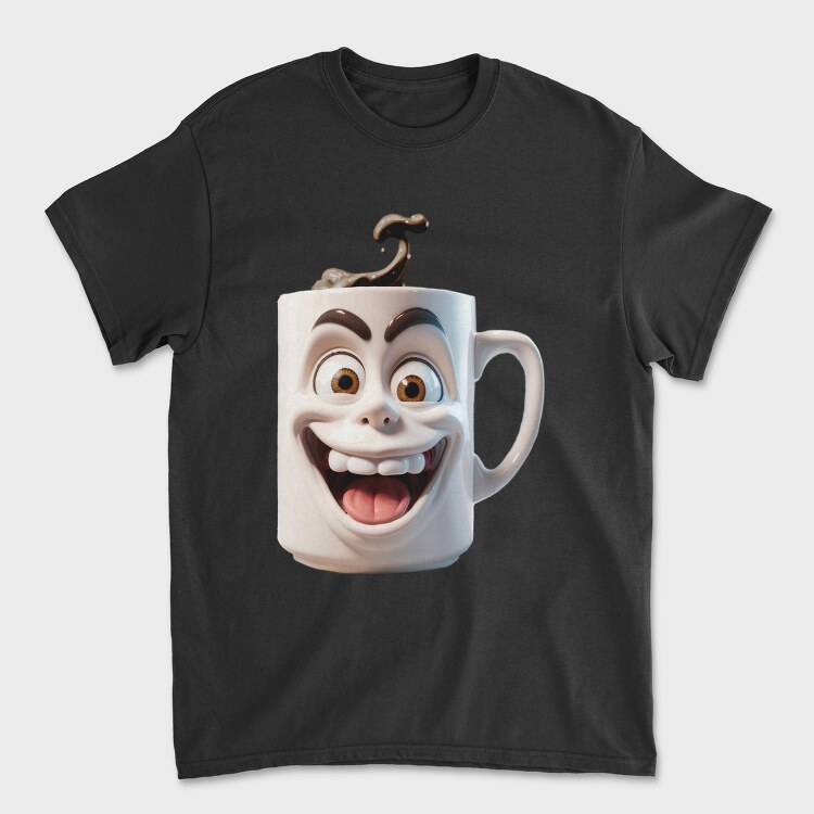 Coffe Crazy Screaming, Унисекс Мъжка Тениска
