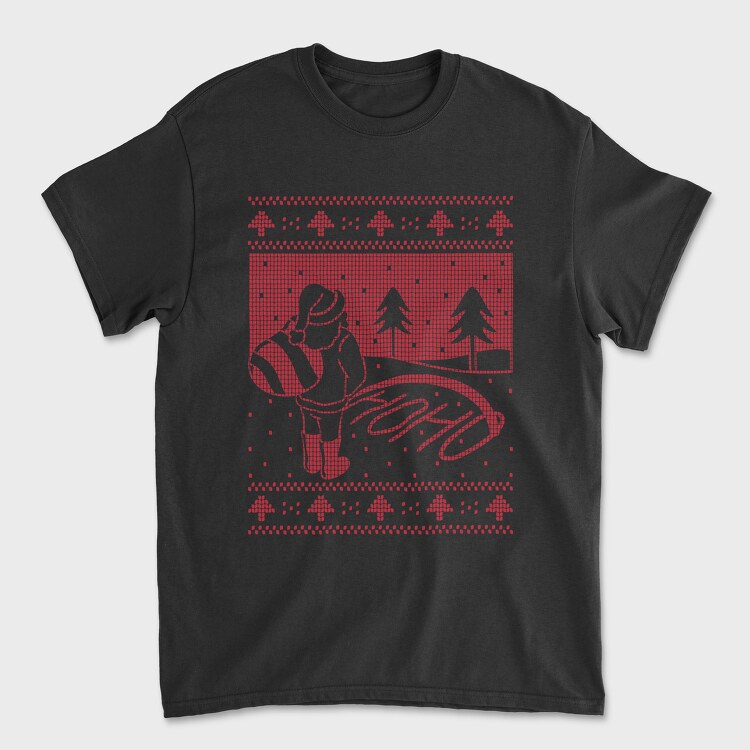 Ugly Sweater Hoho, Унисекс Мъжка Тениска