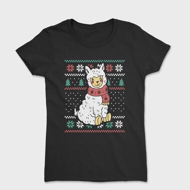 Ugly Sweater Llama, Women's T-Shirt
