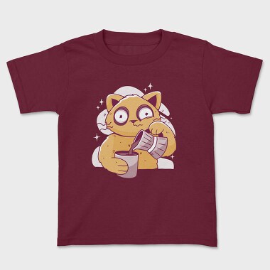 Coffee Cat, Kids' T-Shirt