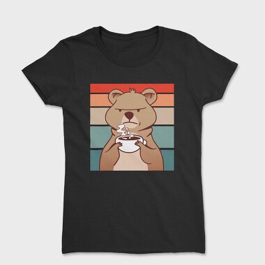 Coffee Grumpy Quokka, Women's T-Shirt