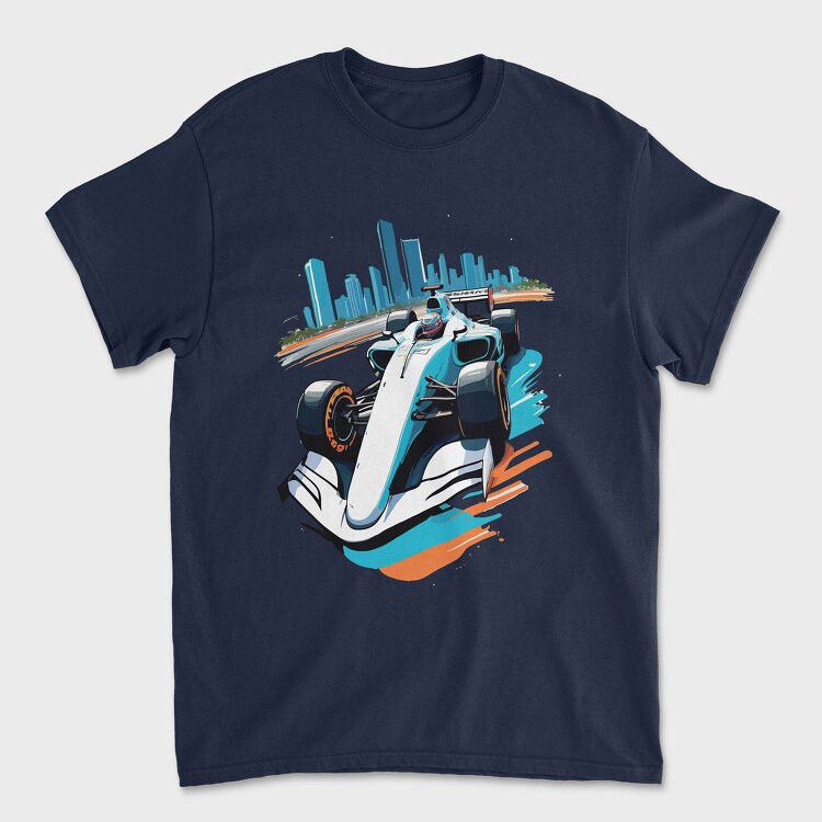 Formula 1 Car, Унисекс Мъжка Тениска