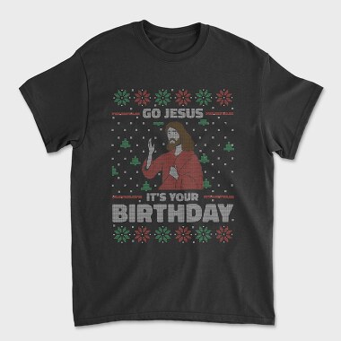 Jesus Birthday Uglysweater, Unisex Men's T-Shirt