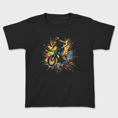 Kids' T-Shirt, Colorful Bmx