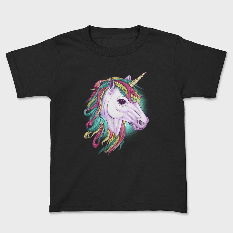 Unicorn Head Color, Детска Тениска