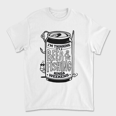 Beer and Fishing, Unisex Men's T-Shirt