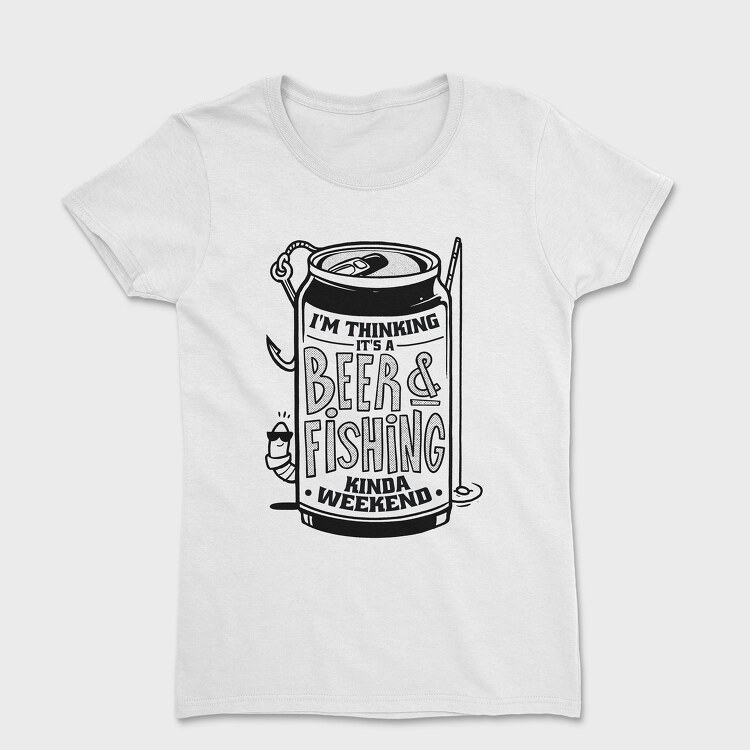 Beer and Fishing, Women's T-Shirt