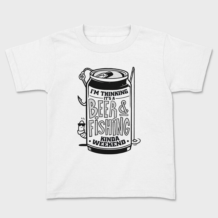 Beer and Fishing, Kids' T-Shirt