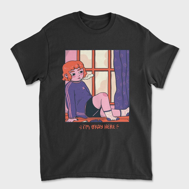 Comfy Chill Girl 4, Unisex Men's T-Shirt