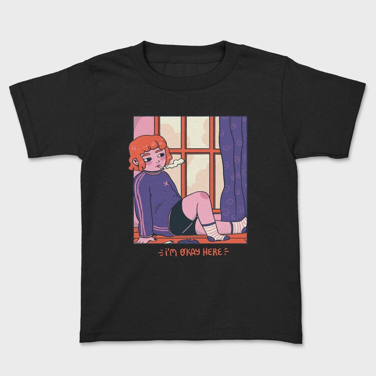 Comfy Chill Girl 4, Kids' T-Shirt