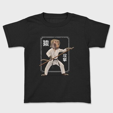 Karate Monkey, Kids' T-Shirt