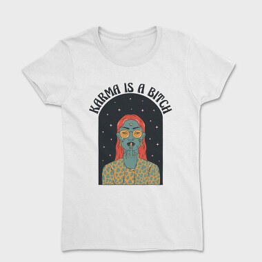 Karma Middle Finger, Women's T-Shirt