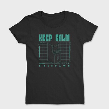 Keep Calm and Respawn, Women's T-Shirt