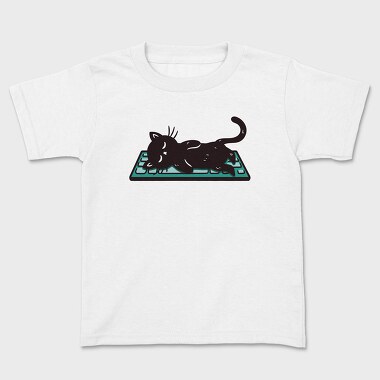 Keyboard Kitty, Kids' T-Shirt