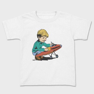 Kid Plane Vintage, Детска Тениска