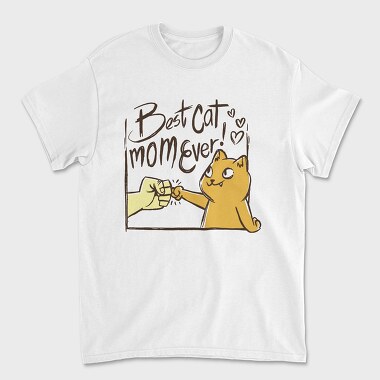 Best Cat Mom Ever, Unisex Men's T-Shirt