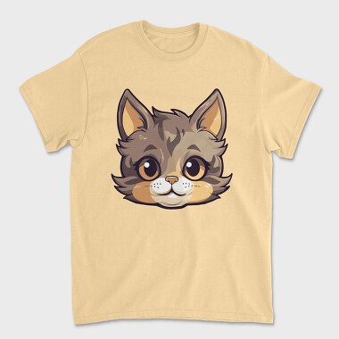 Funny Cat Cartoon, Unisex Men's T-Shirt