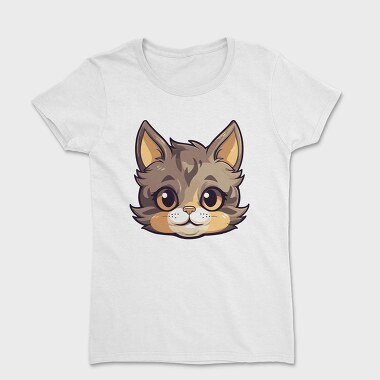 Funny Cat Cartoon, Women's T-Shirt
