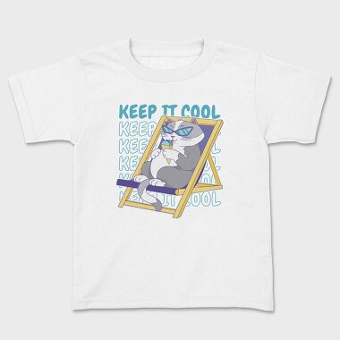 Cool Cat Ice Cream, Kids' T-Shirt