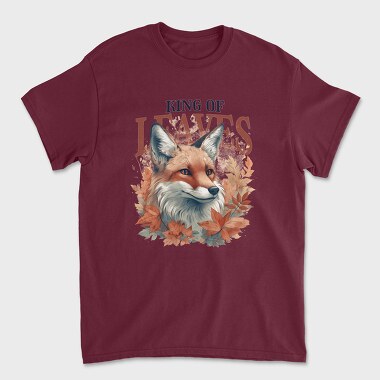 King of Leaves Fox, Unisex Men's T-Shirt