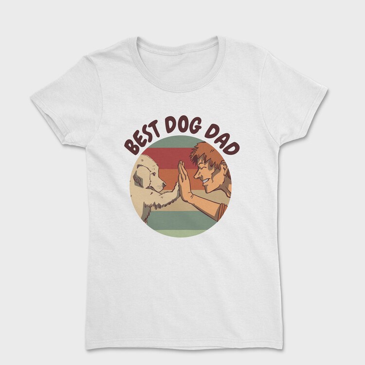 Best Dog Dad, Дамска Тениска