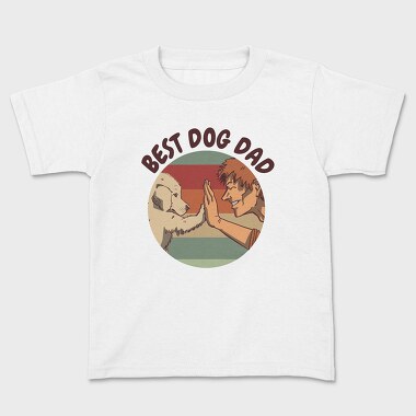 Best Dog Dad, Kids' T-Shirt