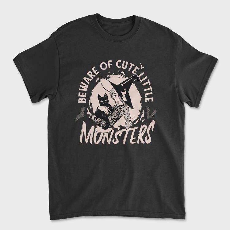 Beware of Cute Little Monsters, Unisex Men's T-Shirt