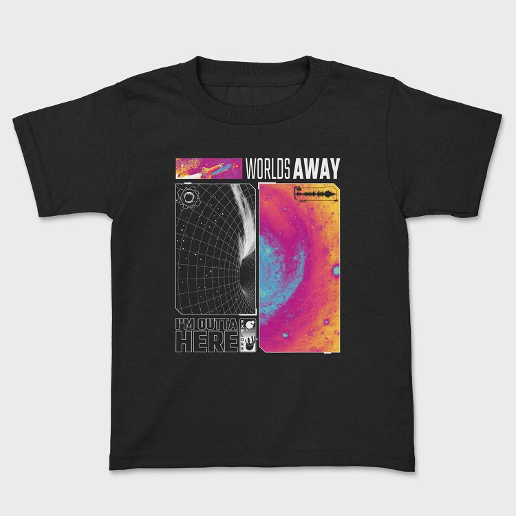 Galaxy Worlds Away, Kids' T-Shirt