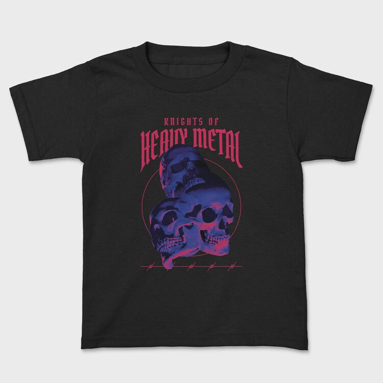 Knights of Heavy Metal, Kids' T-Shirt