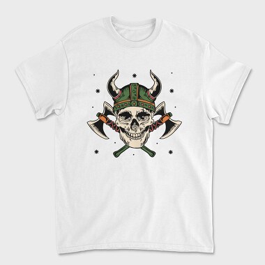 Viking Skull Axe, Unisex Men's T-Shirt
