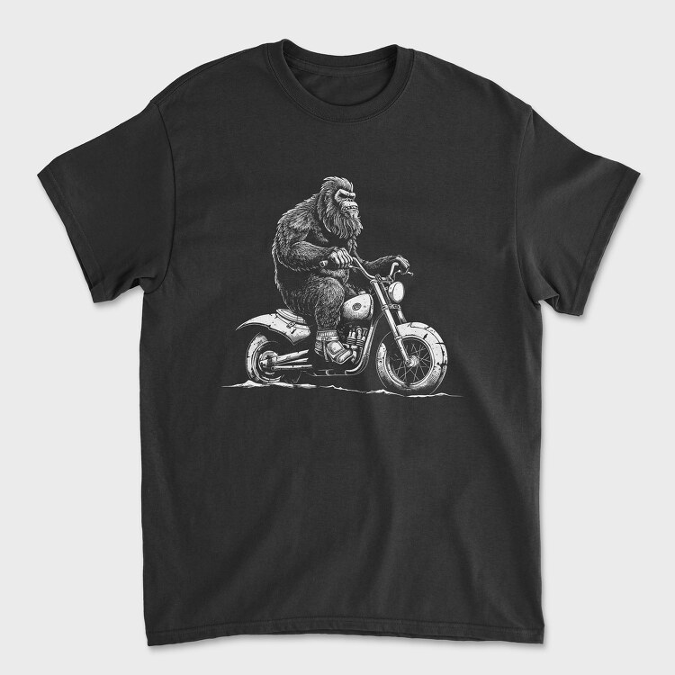 Big Foot Motorcycle, Unisex Men's T-Shirt