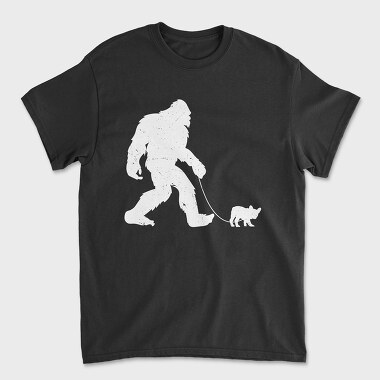 Bigfoot French Bulldog, Unisex Men's T-Shirt