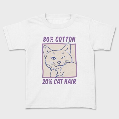 Cotton and Cat Hair, Kids' T-Shirt