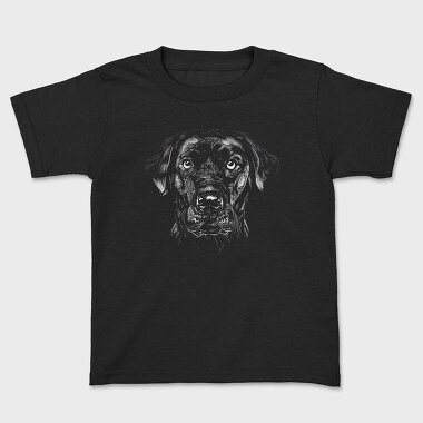 Labrador Retriever Monochrome, Kids' T-Shirt