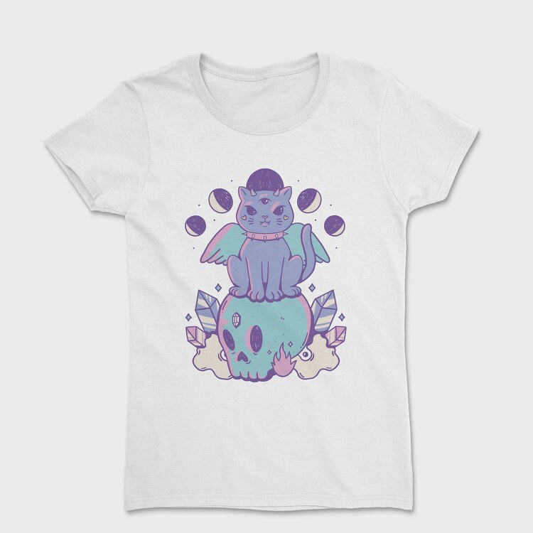 Pastel Goth Cat, Дамска Тениска