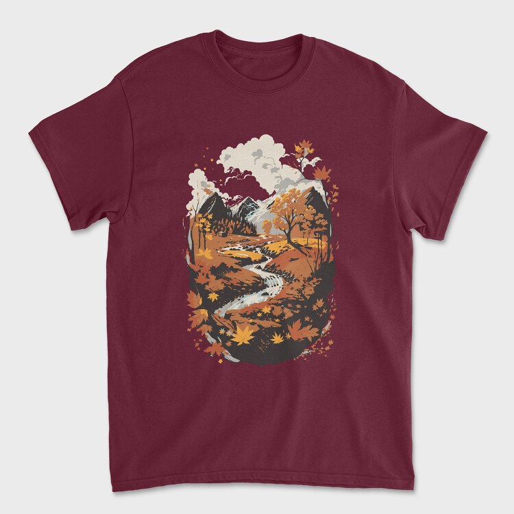 Landscape Autumn, Unisex Men's T-Shirt
